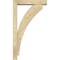 Ekena Millwork Thorton Block Rough Sawn Bracket w/ Offset Brace, Douglas Fir, 4"W x 16"D x 28"H BKT0402X16X28THR05RDF - alternate 3